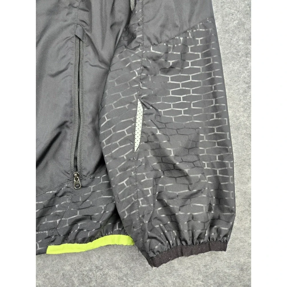 Polo Sport Ralph Lauren Windbreaker Jacket Men's Large Black/Yellow‎ Cycling